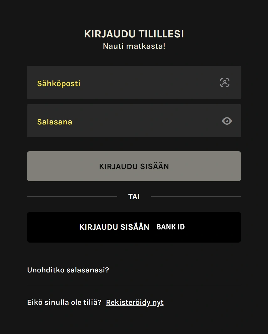 Rekisteröityminen